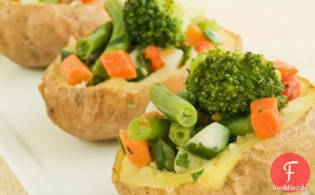 Veggie gefüllte Ofenkartoffel