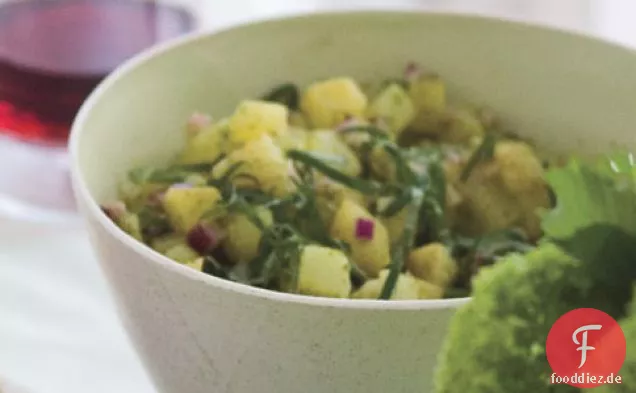 Kartoffelsalat mit Basilikumöl