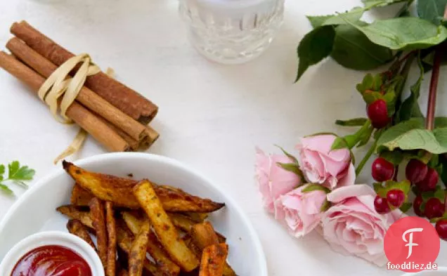 Thai gewürzte gebackene Pommes Frites