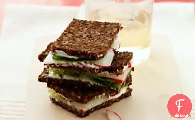 Radieschen-Tee-Sandwiches