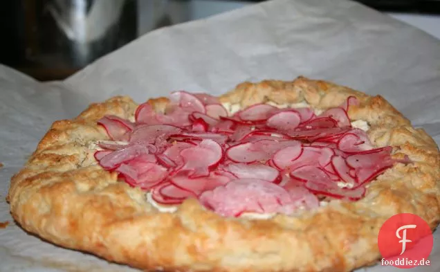 Rettich Ziegenkäse Galette
