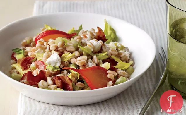 Warmer Farro-Salat mit Geschmorten Radieschen