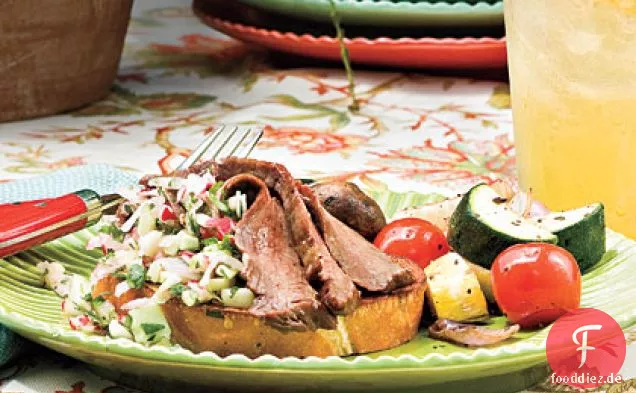 Flank Steak Mit Rettich Salsa
