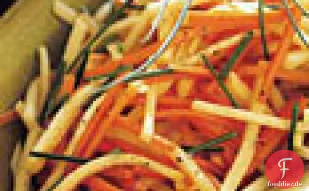 Karotten und Rutabagas mit Zitrone und Honig