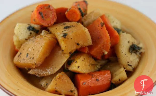 Crockpot geröstetes Winterwurzelgemüse