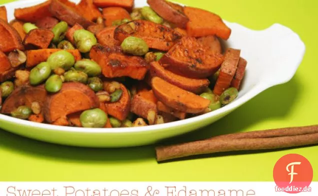 Süßkartoffeln mit Edamame und Herbstgewürzen