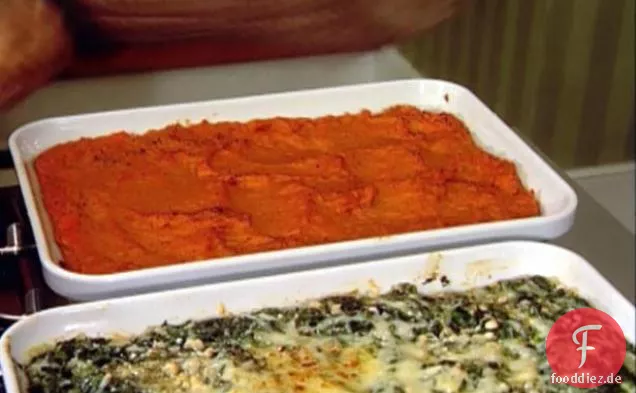 Zerschlagene Süßkartoffeln