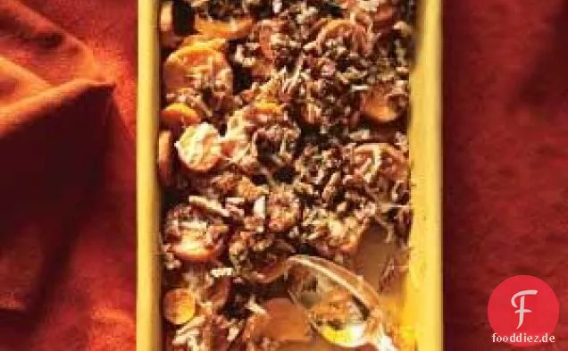 Süßkartoffeln Mit Pekannüssen Und Parmesan