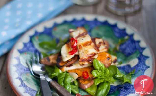 Süßkartoffel-Halloumi-Salat