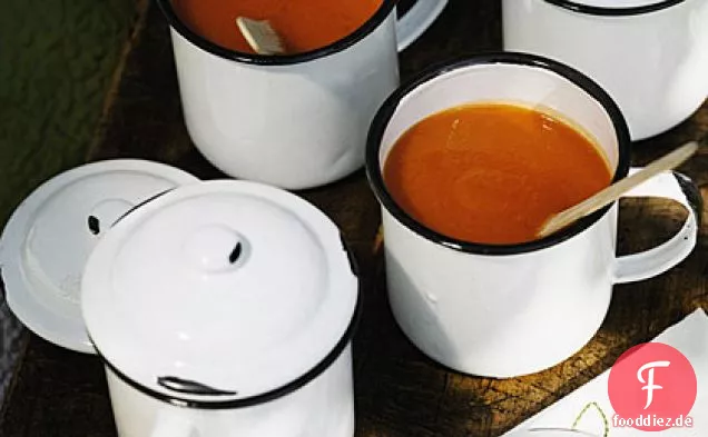 Gebratene Süßkartoffel-Apfel-Suppe