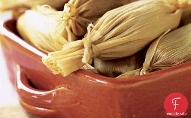 Chile-Gewürzte Süßkartoffel Tamales