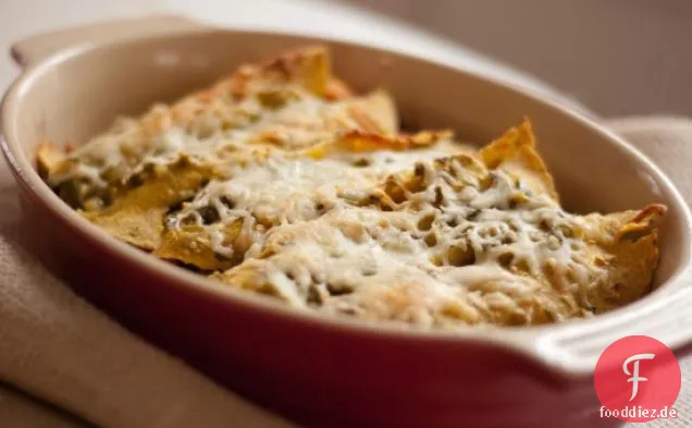 Schwarze Bohne Süßkartoffel Enchiladas