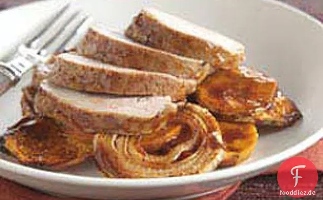 Ahorn Schweinefleisch 'n Süßkartoffeln