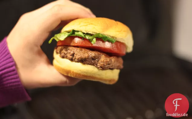 Sliders und Süßkartoffel Frites