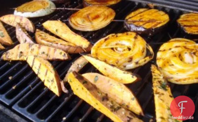 Gegrillte Süßkartoffel Frites Rezept