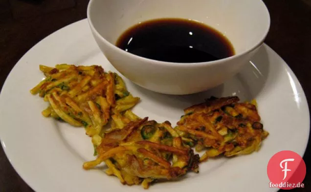 Abendessen heute Abend: Süßkartoffel-Kimchi-Pfannkuchen
