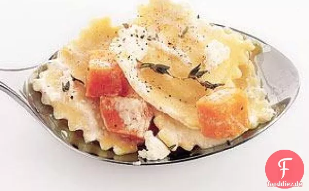 Ravioli Mit Süßkartoffeln Und Thymian Rezept