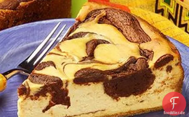 Schokolade Swirl Süßkartoffel Käsekuchen