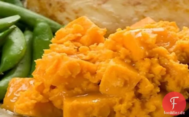 Karamell kandierte Süßkartoffeln