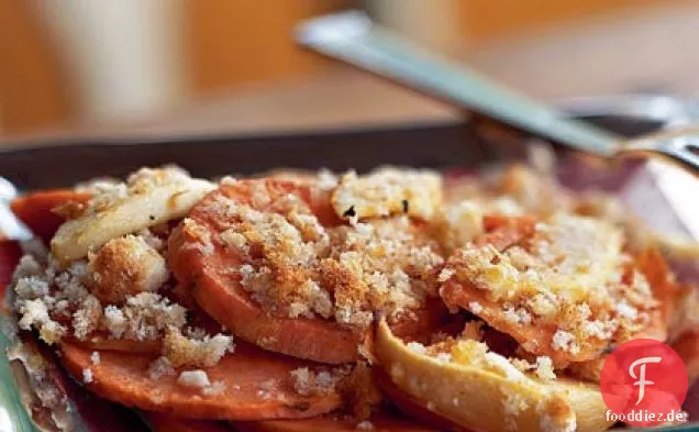 Süßkartoffel-Apfel-Gratin