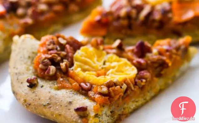 Dumme Süßkartoffel Pecan Pizza