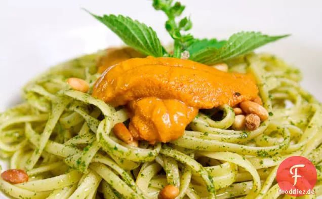 Shiso-Pesto Pasta Mit Uni