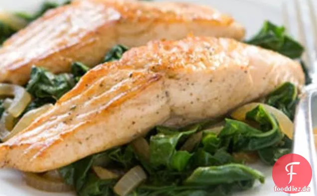 Lachs mit Mangold