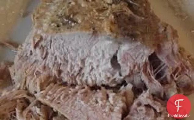 Milch geschmorte Schweinelende