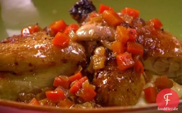 Kraut gebratenes Huhn