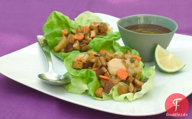 Herzhafte Tofu-Salat-Wraps
