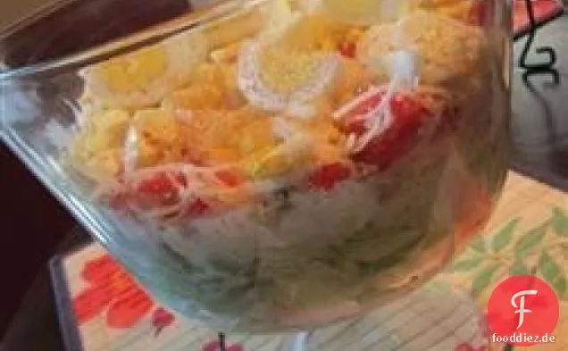 Geschichteter Salat