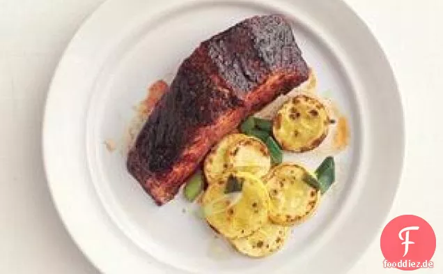 Lachs mit süßer Chiliglasur Rezept