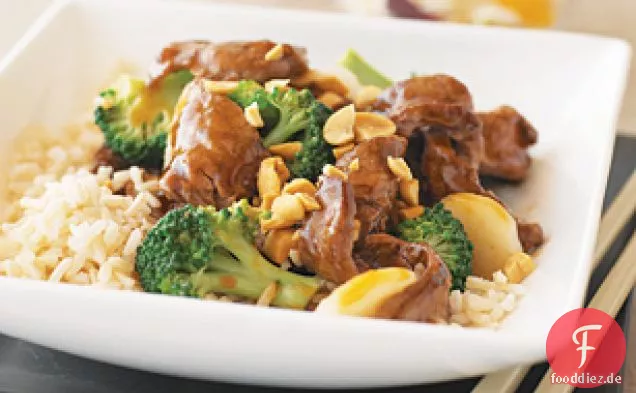 Orange-Ingwer Rindfleisch Stir-Fry