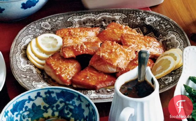 Gebratener Lachs mit Zitrusvinaigrette