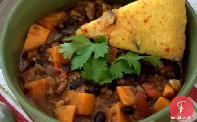 Türkei Chili mit Yams & Schwarzen Bohnen