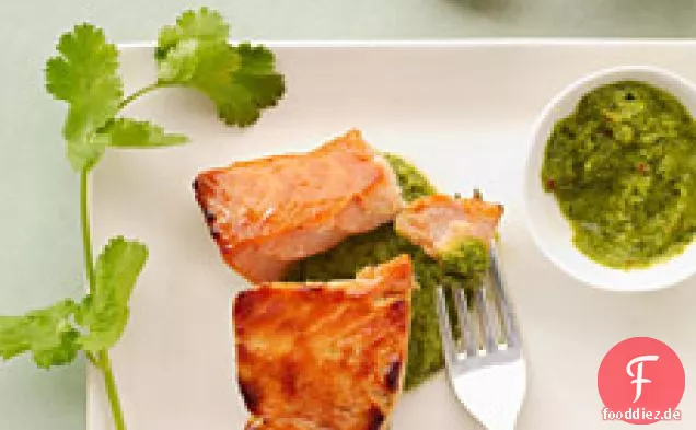 Miso-Lachs Mit Koriander-Salsa