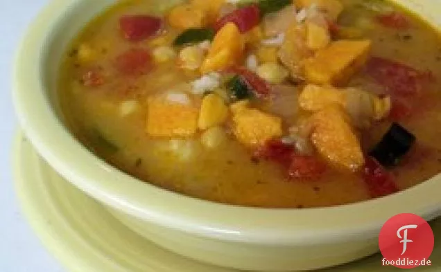 Würzige Afrikanische Yam-Suppe