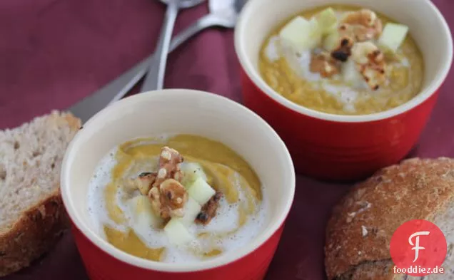 Gewürzte vegetarische Linsensuppe Rezept {secret Recipe Club}