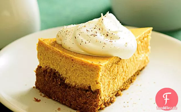 Gerösteter Süßkartoffel-Käsekuchen mit Ahorncreme