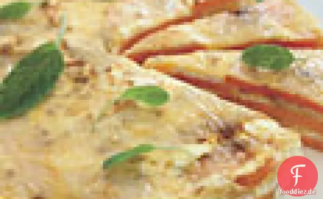 Gewürztes Süßkartoffelgratin