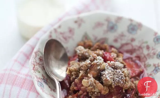 Glutenfreie Pflaume, Hafer und Rosmarin Knusprig