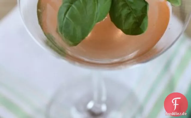 Erdbeer-basilikum-Martini
