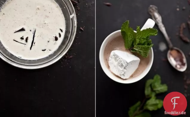 Frische Minze Heiße Schokolade