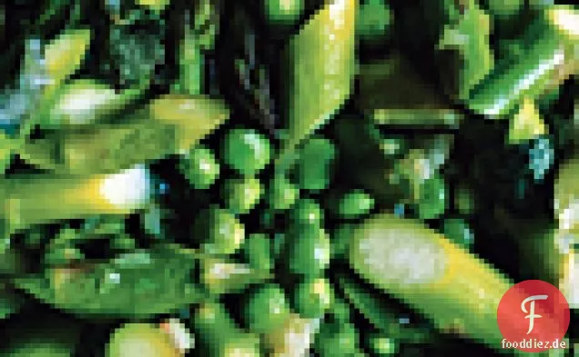 Spargel, Erbsen und basilikum (Piselli con Asparagi e Basilico)