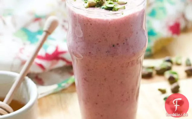 Himbeer-Rosenwasser-Smoothie