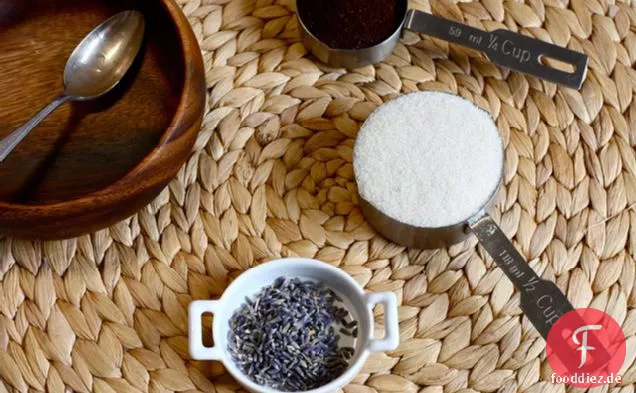 Kaffee und Lavendel Zucker Körperpeeling