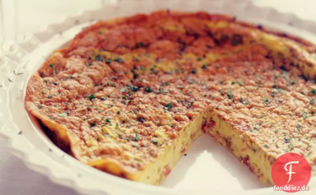 Frittata Mit Pancetta Und Minze