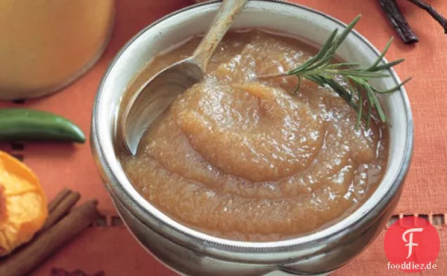 Birne und Rosmarinbutter