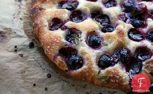 Concord Trauben-Focaccia