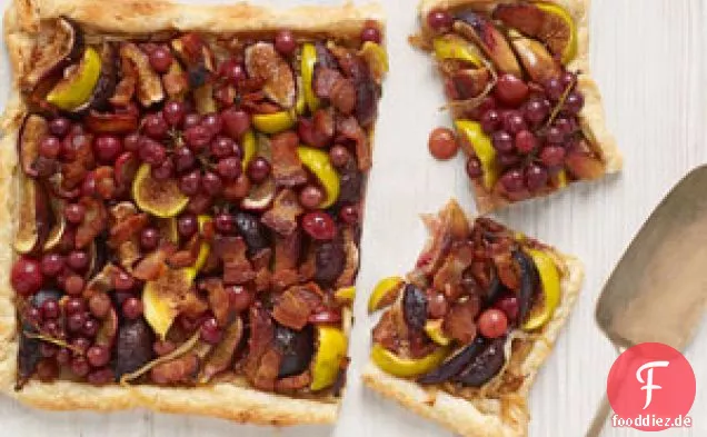 Feige, Traube, und Applewood Bacon Tart